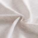 MIULEE Natural White Linen Curtains 84 Inch Long for Bedroom Living Room, Soft Thick Linen Textured Window Drapes Semi Sheer Light Filtering Rod Pocket Back Tab Neutral Farmhouse Cream Ivory 2 Panels