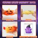60PCS Halloween Squishy Toys for Kids, Halloween Party Favor for Kids, Halloween Classies Character Squishy Toys, Mochi Toys for Trick or Treat, Classroom Rewards, Goodie Bags