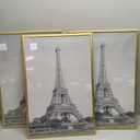 upsimples 16x24 Picture Frame Gold 3 Pack, Scratch-Proof Poster Frames 16 x 24 for Photo Gallery - Slide-In Strips, Horizontal or Vertical Wall Mounting