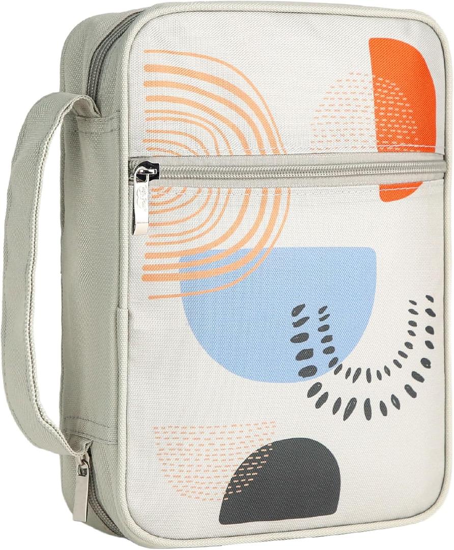 Mr. Pen- Bible Cover Case, Carrying Book Case with Durable Handle and Zippered Pocket, Bible Protective Church Bag for Men & Women, Christian Gifts, Gray Style