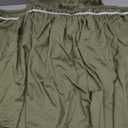 Bed Skirt Green Solid Color Bed Skirt 18 Inch Drop Dark Olive Elastic Wrap Around Bed Skirt Dust Ruffle for Queen Size Bed