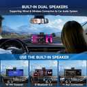CarPlay Screen for Car Tablet Android Auto Smart Screen for Car, 4K Dash Cam Portable Car Play with 3 Channel Camera,10.26 Wireless Display with FM Radio Stereo Bluetooth 5.2, 128GB TF Card Black