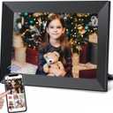 Frameo 10.1 Inch WiFi Digital Picture Frame with 1280 * 800P IPS Touch Screen HD Disply,Video Clips and Slide Show,Auto-Rotate, Wall Mountable,Send Photos Instantly from Anywhere with via Frameo APP