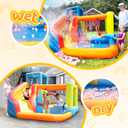Doctor Dolphin Inflatable Water Slide Bounce House, Inflatable Bounce House for Big Kids, Water Slide for Kids Backyard, Inflatable Water Park Bouncy House with Blower for Outdoor Party, X-Large