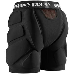 SHINYPRO Protective Padded Shorts for Snowboarding and Skating,Tear Resistance Butt Pad Heavy Duty Protection, M