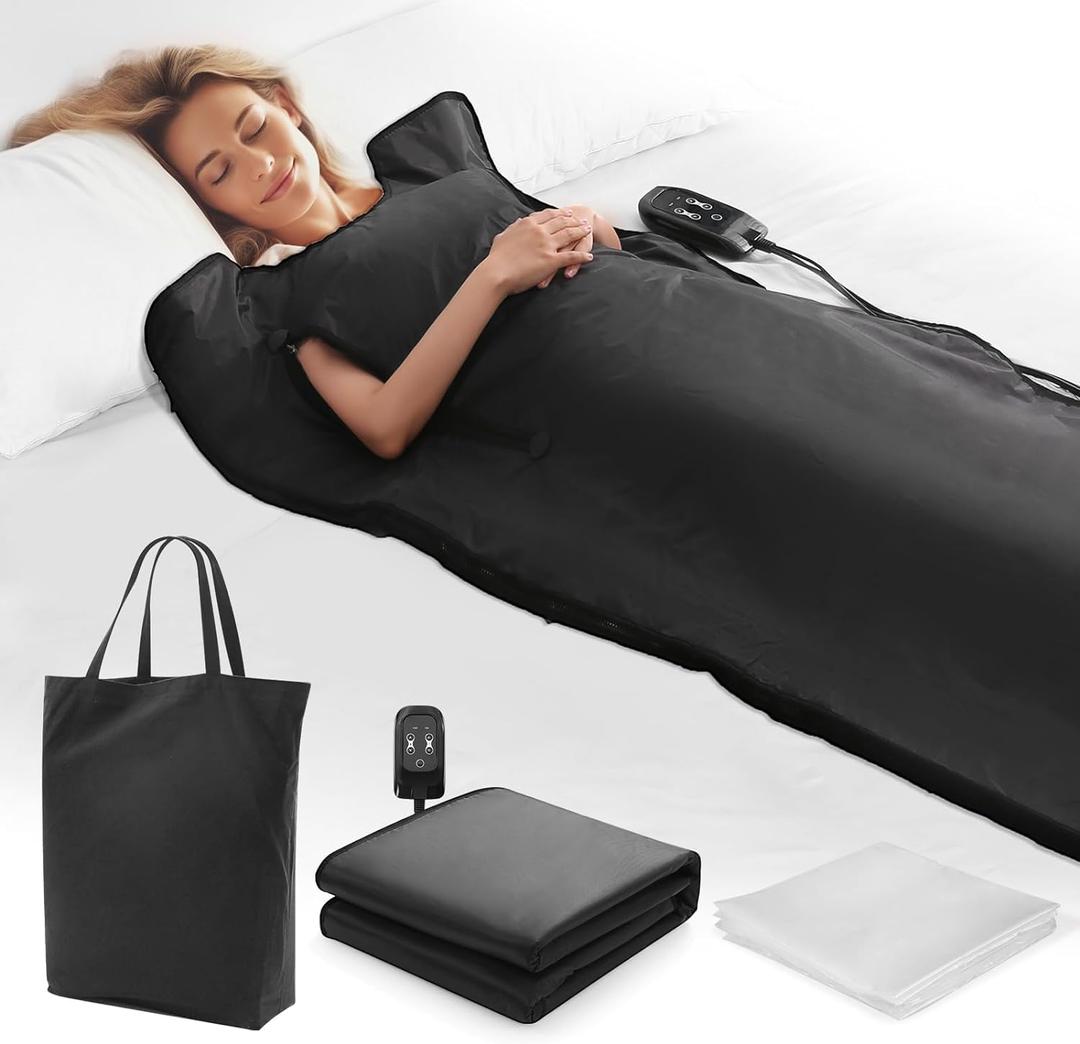 Infrared Sauna Blanket, 20-60 Minutes Timer, 6 ft x 2.65 ft