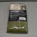 LEMOMO Blackout Curtains 38 x 84 inch/Olive Green Curtains Set of 2 Panels/Thermal Insulated Room Darkening Bedroom Curtains