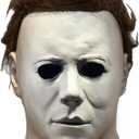 MILRCH Michael Myers mask 1978 Halloween Movie Latex mask, Realistic Horror mask Scary Cosplay mask. (White)