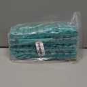 50 Pcs 1 Inch Perm Rod Set for Nature Hair, Cold Wave Rods for Short Hair, Hair Curling Rollers Heatless Perming With Pintail Comb (Green)