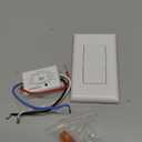 Suraielec Wireless Remote Light Switch, No Wiring, No WiFi, 100ft RF Range, Pre-Programmed, Expandable Wireless Wall Switch and Receiver Kit, Remote Control Light Fixture for Lamp, Ceiling Light, Fan