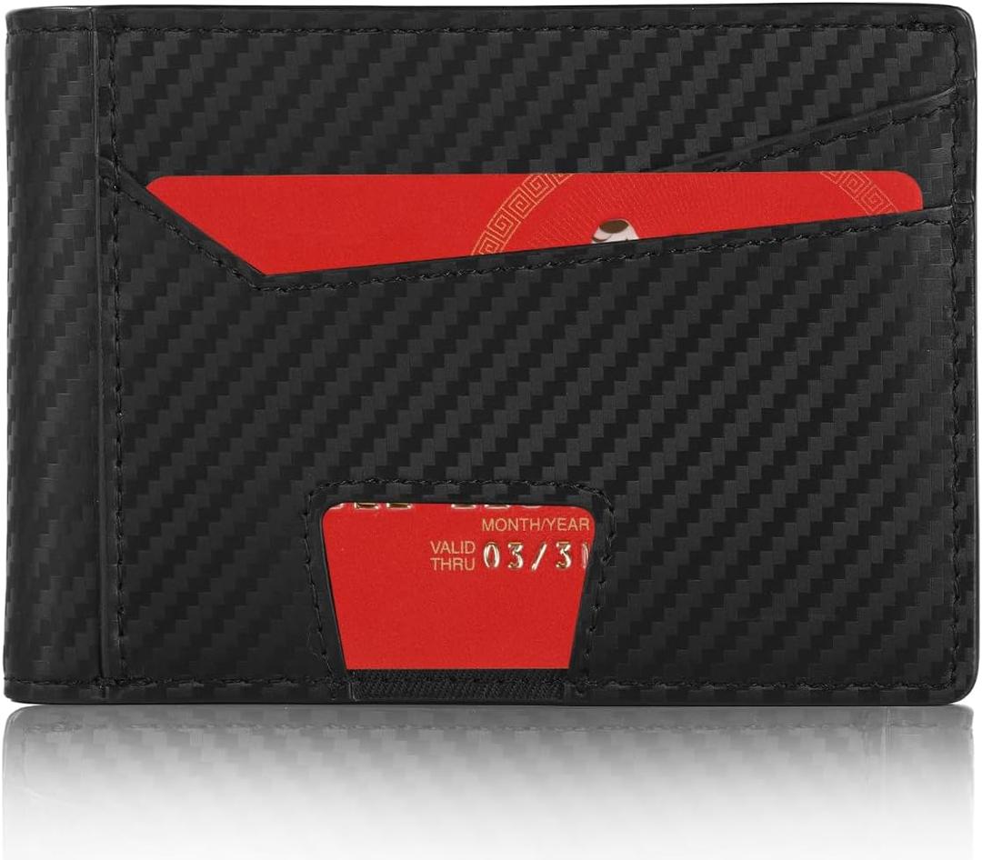 RFID Wallet for Men, Leather Mens Wallet with 2 ID Windows, Stylish in Gift Box, Perfect Gifts for Men(Black) RFID Wallet for Men, Leather Mens Wallet with 2 ID Windows, Stylish in Gift Box, Perfect Gifts for Men(Black)
