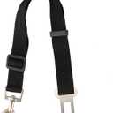 Dog Leash Nylon Adjustable Dogs Pet Safety Car Seat Belt Vehicle Lead Clip 7 Colors Length 70cm (Black)