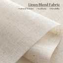 Natural Linen Cordless Roller Shades Light Filtering Blinds 34" W x 72" H