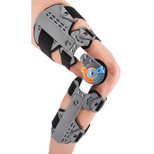 Hinged Knee Brace ROM Post Op Knee Immobilizer Adjustable Knee Immobilizer Support with Side Leg Stabilizers for Men and Women for Meniscus Tear, Arthritis, ACL, PCL, Osteoarthritis, Orthopedic Rehab