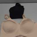 Momcozy Seamless Nursing Bra for Women 2 Pack Comfort Smooth Breastfeeding Maternity Bralette Wireless Pregnancy Bra, Size L