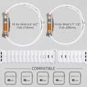 Wepro Sport Bands for Apple Watch Ultra 2 Ultra Ultra 3 Band 49mm 11 10 46mm 45mm 44mm 42mm for Men, Waterproof Soft Silicone Rugged Ocean Breathable Strap for iWatch Series 9 8 7 6 5 4 3 2 1 SE (White)