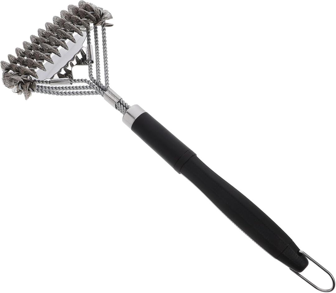 POPETPOP Multifunctional Grill Scraper Brush Portable BBQ Cleaning Tool for Outdoor Grilling Durable Material Convenient for Camping and Easy Grate Cleaning