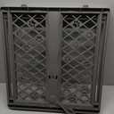 MYPET North States Paws Portable Pet Gate: 26-40" Wide. Pressure Mount. No Tools Needed. Made in USA, 23" Tall, Expandable, Durable Dog Gates for Doorways, Fieldstone Gray