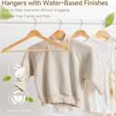StorageWorks Clothes Hangers, Wooden Hangers 20 Pack for Closet, Wood Hangers for Coats, Shirts, Jackets, Pants, Suits, Natural Wood Color