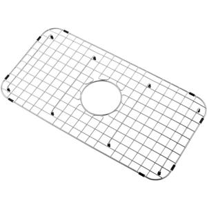 APPASO Stainless Steel Sink Protectors, 25-1/8" x 12-7/8", Center Drain Sink Bottom Grid, Sink Mats and Sink Racks for Bottom of Kitchen Sink