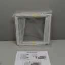 Window Air Conditioner Side Panels with Frame,Window AC Side Panels Insulation Curtain Kit,Fits for Most 5000BTU Window AC Units