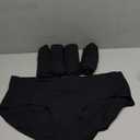 POKARLA Women's Cotton Stretch Underwear Ladies Mid-high Waisted Briefs Panties 5-Pack (4X-Large, Black)