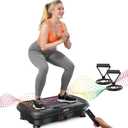 AXV Vibration Plate Fitness Platform Exercise Machine Vibrating Shaking Full Body Shaker Workout Vibrate Stand Shake Board Sport for Weight Loss Fat Burner for Gym Home Office