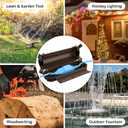 QUOBAS Outdoor Extension Cord Cover, Weatherproof Electrical Connection Box with Lockable Latches and Mounting Holes for Outdoor Sockets, Plugs, Outlets, Holiday Lighting, Power Tools, Brown