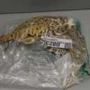 DoubleFill 10 inch Ramadan Decorations Acrylic Islamic Table Centerpiece Ramadan Mubarak Sign EID Decoration Islamic Home Decor Crescent Moon Hollow Star Ornament for Eid Mubarak Tabletop(Gold)