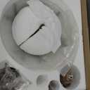 Antler Chandelier, 3-Light Rustic Antler Pendant Lights Kitchen Island, Resin Dining Room Lighting Farmhouse Glass Chandeliers for Bedroom Restaurant Foyer Entryway(Glass +3 Antlers)