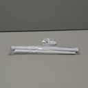 White Tension Curtain Rods 18 to 36 Inch,Small Curtain Rods No Drilling,Short Tension Rod,Adjustable Spring Curtain Rod for Windows Door Closet Pressure Curtain Rod