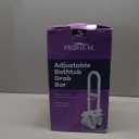 Adjustable Bathtub Grab Bar for Seniors and Fall Risk Patients - Safety Handle Rail for Fall Prevention - Universal Clamp On Bar