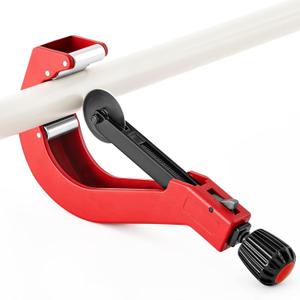 Teenyyou Heavy Duty Tubing Cutter for Plastic Pipe 1-7/8 to 4-1/2" Manual Aluminum Pipe Cutter Tool with Blade for Cutting Plastic PPR PE Tubes