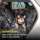 Meadowlark Dog Car Seat Cover, X-Large Heavy Duty Pet Seat Cover for Back Seat, Extra Padded Non-Slip Dog Hammock, Water-Resistant Back Seat Protector for Cars Trucks and SUVs (64 W x 60" L) (Gray Camo)