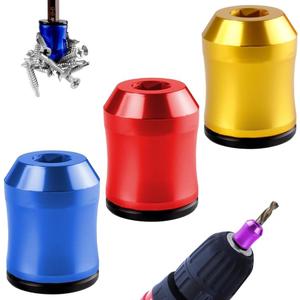 Strong Magnetic Screw Ring, 1PCS Removable Screwdriver Head Ring, 1/4 Inch/ 6.35 mm Universal Magnetic Screwdriver Drill Bit Holder for Hex Screw driver and Power Bits