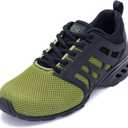 Men's Trail Running Shoes Fashion Hiking Walking Sneaker Lightweight Tennis Cross Training Shoes Size 7-12 (11, Blackgreen)