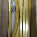 Arch Backdrop Stand and Cover Set, Metal Balloon Arch Backdrop 6ft, Gold Arched Stand Frame for Wedding, Parties,Birthday, Event Decorations (White,6ft)