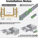 FivePears 6 Pairs 10 Inch Heavy Duty Soft Close Drawer Slides, 150 Lb Load Capacity Full Extension Ball Bearing Side Mount Drawer Runner, Rv Tool Box Kitchen Cabinet Drawer Self Closing Glide Rails