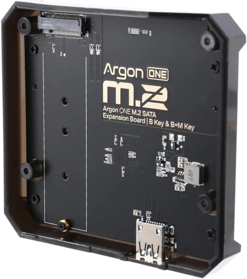 Argon ONE M.2 SATA Expansion Board for Raspberry Pi 4 | Supports B-Keys and B+M Keys | Only Compatible with Argon ONE V2 Cases