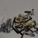 48 Pieces No Slip Metal Hair Clips Hairpin Open Center Metal Barrettes 2.36 x 0.39 Inch Snap Button Hairpin for Women, Gold Silver Black and Coffee