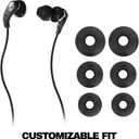 Skullcandy Set USB-C Wired Earbuds with Noise Isolating Fit, in-Line Microphone Call and Track Control for iPhone Android, Ear Gel Sizes Included for Custom Fit - True Black