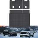 Cargo Mat for 2015-2019 2020 Chevy Chevrolet Suburban/GMC Yukon XL with Backrest Mat,TPE All Weather Protection Car Trunk Mat Covering The Backrest Mat with Velcro Fastener Accessories