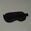 YFONG Weighted Sleep Mask, Women Men 3D Blocking Lights Sleeping Mask (4.2oz/120g), Pressure Relief Night Sleep Eye Mask with Adjustable Strap, Eye Cover Blindfold for Travel Nap Yoga, Black