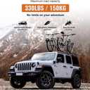 Wonderdriver Heavy Duty 330lb Roof Rack Cross Bars Compatible with Jeep Wrangler JK JL Gladiator JT 2007-2026, 2 & 4 Door Aluminum Crossbars Rooftop Cargo Bag Kayak Bike Carrier