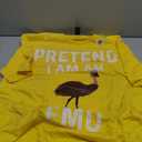 Funny Emu Design Bird Costume Emus T-Shirt, L, Lemon Yellow