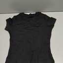 Women's Basic Summer Short Sleeve Crewneck T-Shirts Y2K Cute Going Out Tops Baby Tee(Black,X-Small)