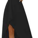 Womens Summer Short Sleeve V Neck Maxi Dress High Low Split Long Flowy Dresses Formal Cocktail Wedding Guest Dresses (XXL)
