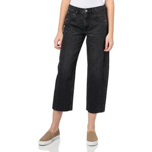 AEROPOSTALE Women's Baggy Barrel Jean (00, Black)