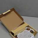 TESSAN Surge Protector Power Strip, 5 Ft Flat Plug Extension Cord with 3 USB (1 USB C) 8 Outlets, 1250W, 900J Protection, 3 Sided Outlet Extender with Power Switch for Office, Dorm Room Essentials (Grey)