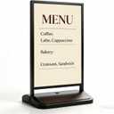 Heavy-Duty 24"x36" Double-Sided Floor Standing Foam Board Sign Holder with Refillable Water Base and Wheels for Indoor/Outdoor Display (1 UNIT)